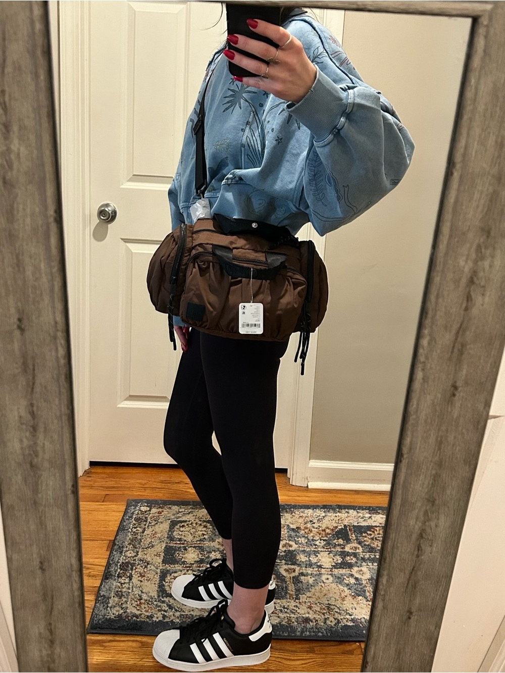 NWT Free People Movement Never Still Convertible Sling Bag in Cocoa - Picture 11 of 16